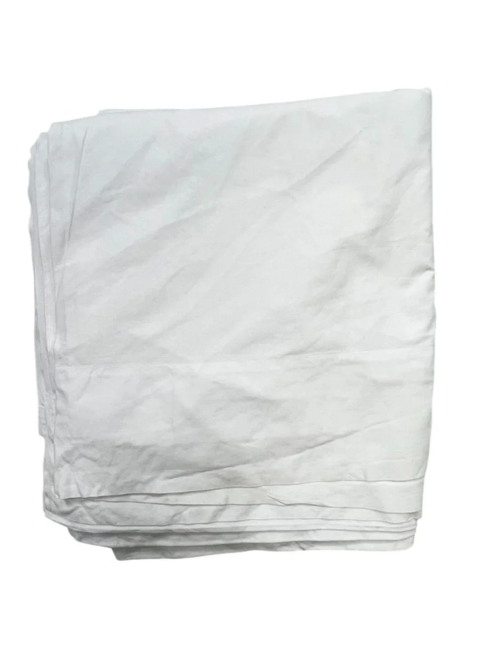 Vintage Cannon White Solid Percale Double Flat Sheet Bedding Classic Minimalist